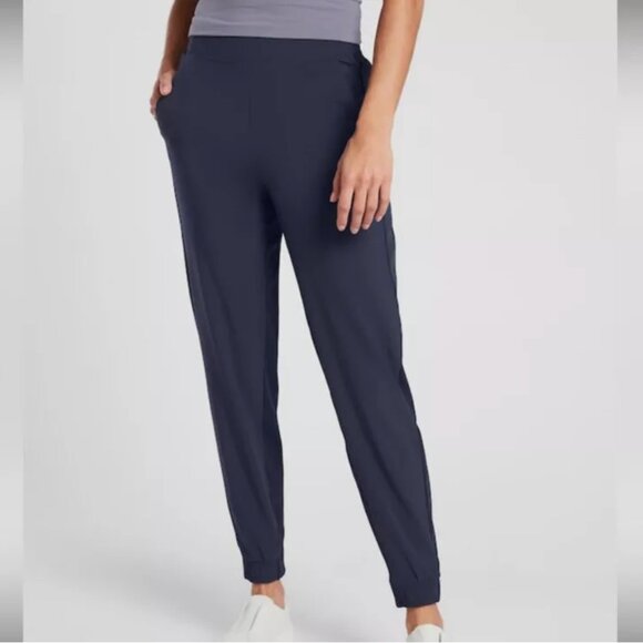 Size 26 (3X) - ATHLETA - Brooklyn Joggers Pants Navy NEW - Picture 1 of 5